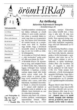 2010. Reformáció