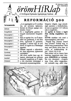 2017. Reformáció